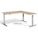 Cromo Corner Triple Motor Chrome Height Adjustable Desk